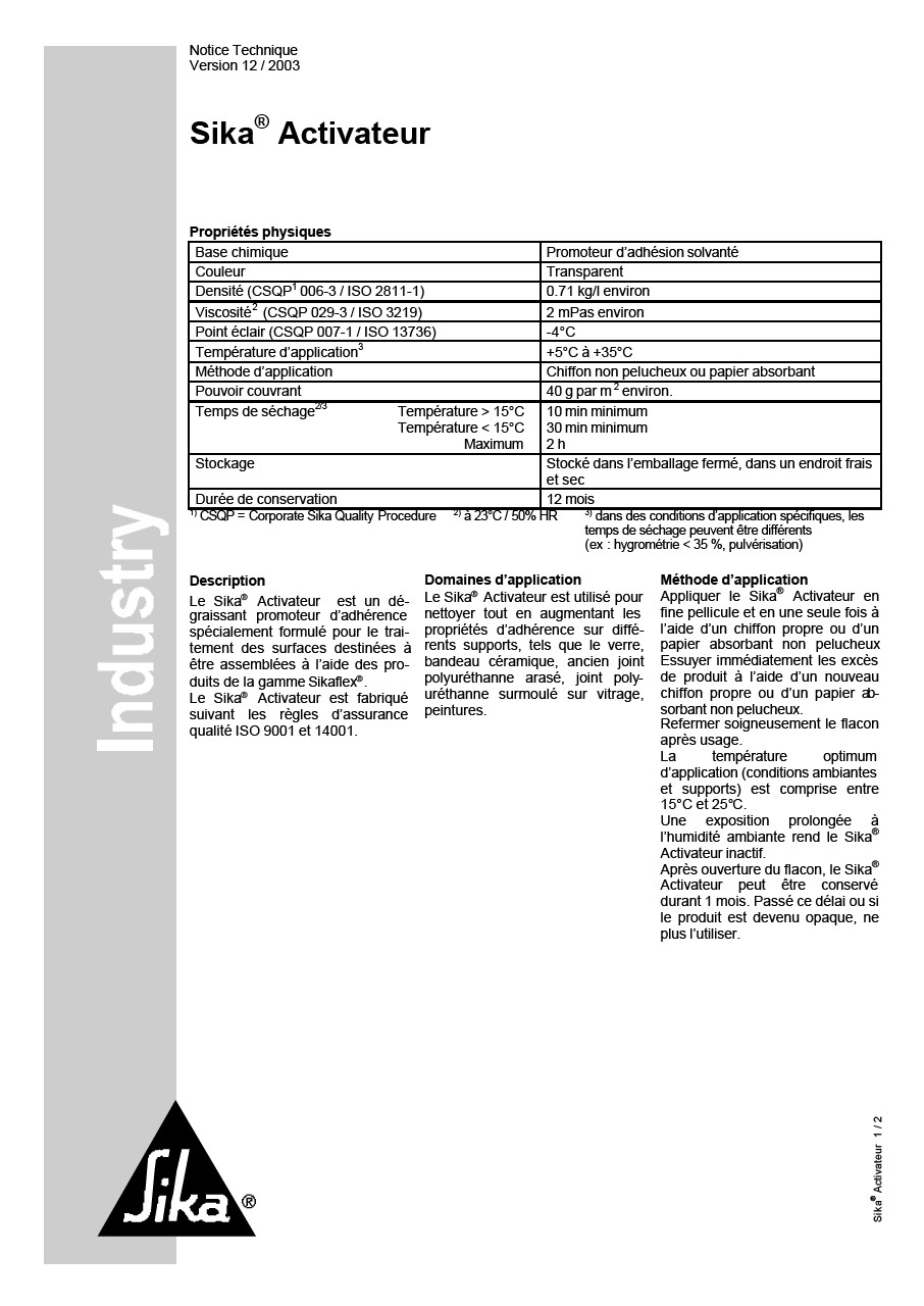 Sika Activateur